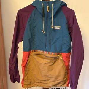 LL Bean Women's Mountain Classic Anorak, M Reg Item ID 505301